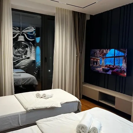 Planet Lux With Secured Parking In The Garage شقة Ni